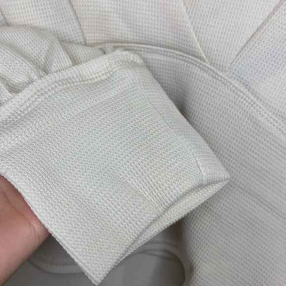 NWT We The Free Free People V-neck Sweater Ivory Large pullover - Picture 8 of 9